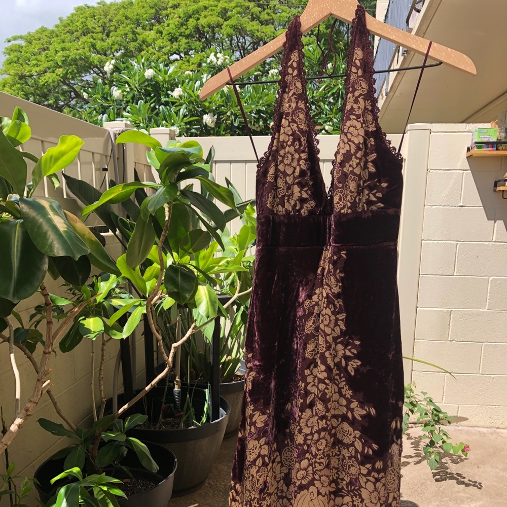 Victoria’s Secret velvet and silk midi